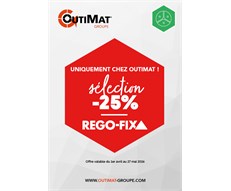 Promotion exceptionnelle REGO-FIX - sélection à 25% !